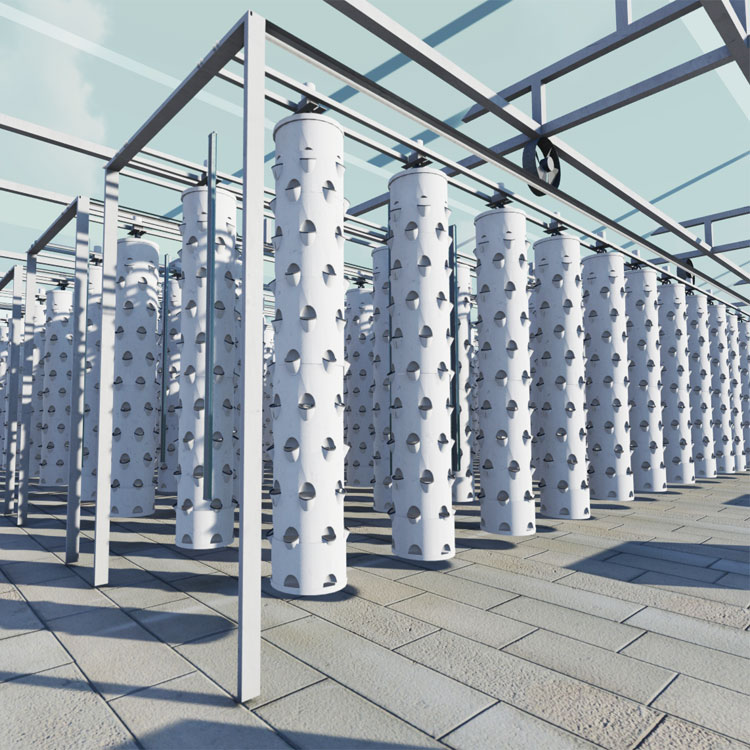 Indoor Plants - Smart Hanging Column Hydroponic Rotating Tower