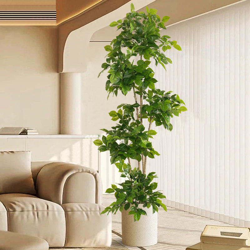 Fiddle Leaf Fig - 2-78in Large Fake Plants Artificial Happy