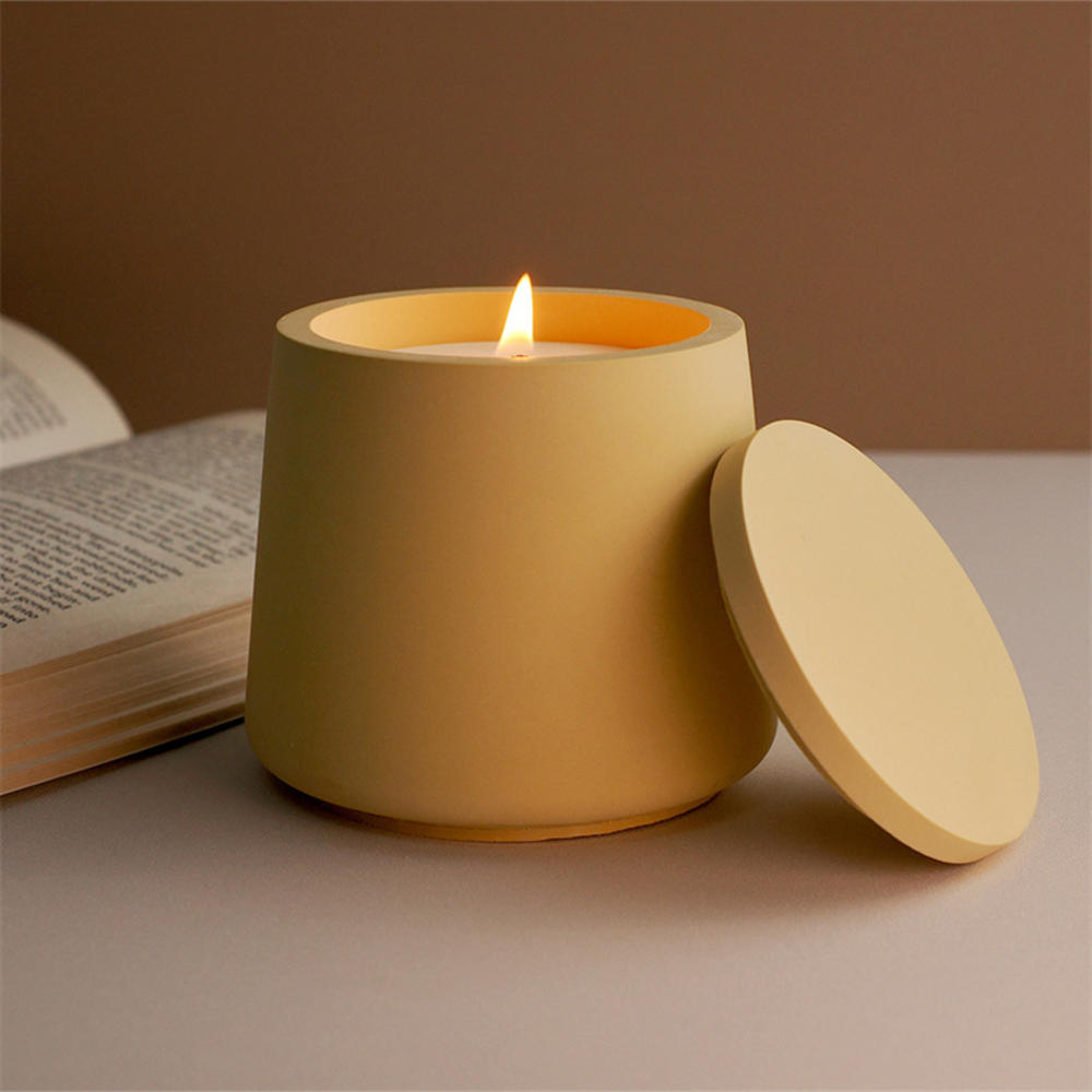 Succulent Set - Candle Jar Silicone Mold With Lid