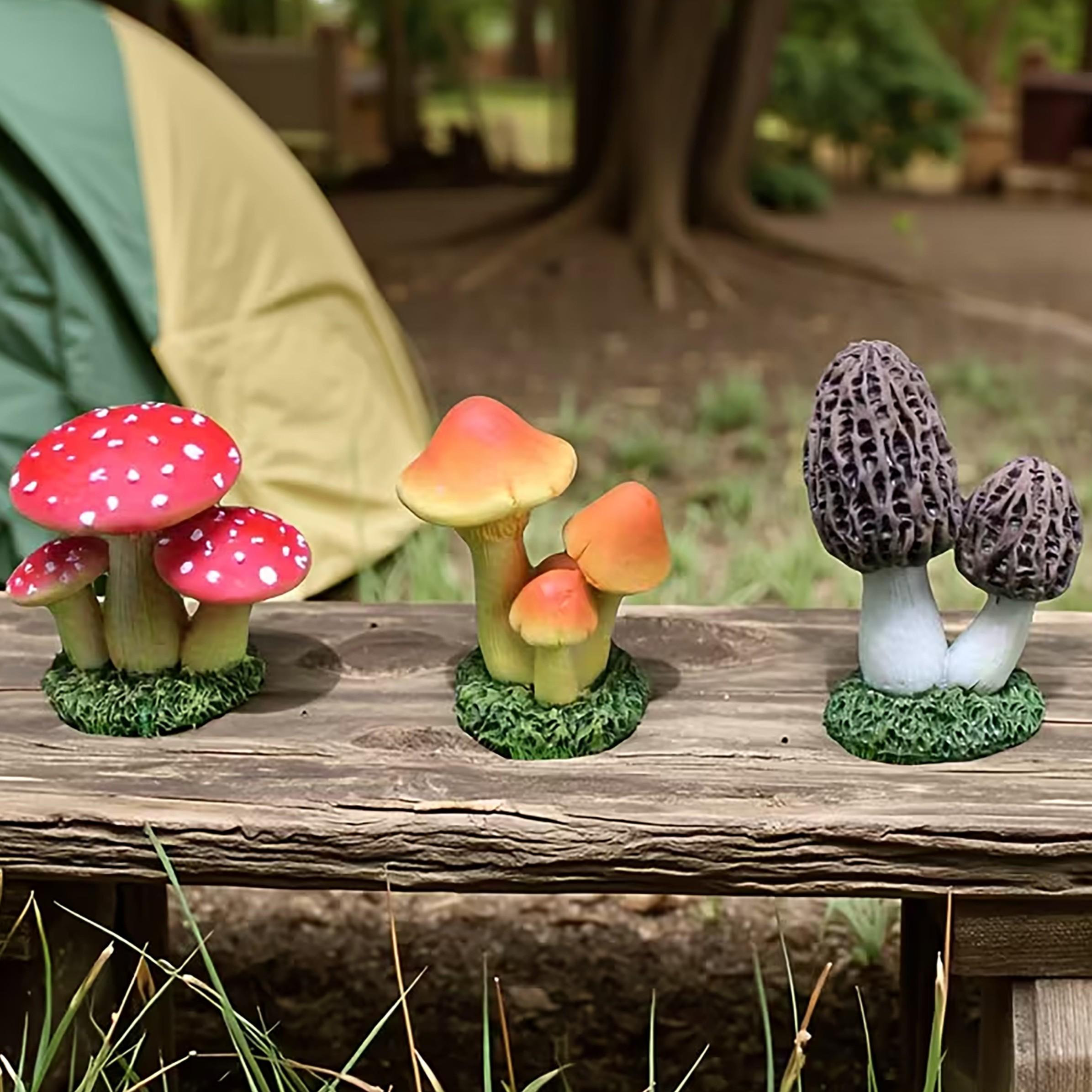 Succulent Set - 1 Set of 3pcs Artificial Mushroom