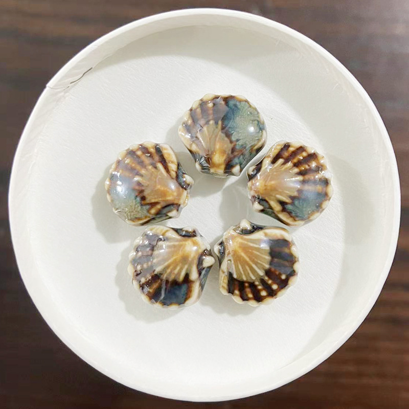 10PCS Kiln Turned Small Shells - Snake Plant Ceramic 评论和价格