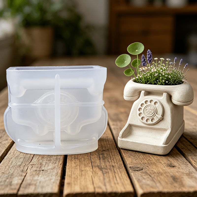 3D Vintage Rotary Telephone Su - Succulent Set 评论和价格