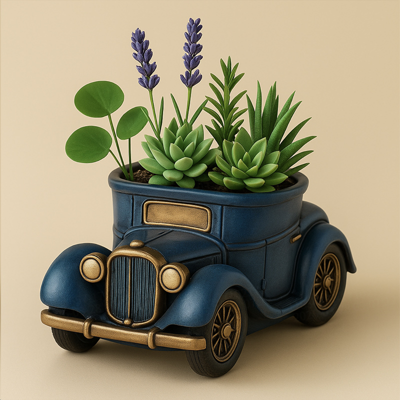 3D Vintage Bus Car Succulent P - Succulent Set 评论和价格
