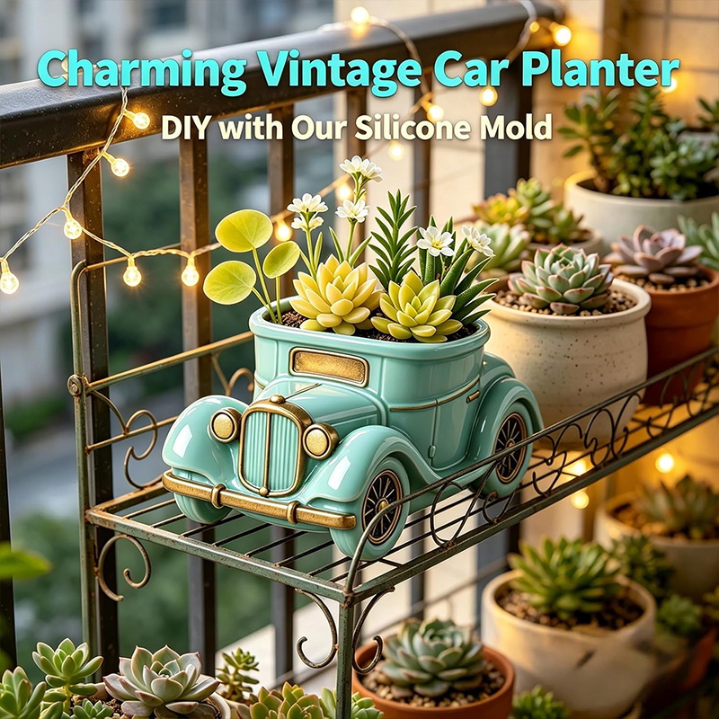 3D Vintage Bus Car Succulent P - Succulent Set 评论和价格