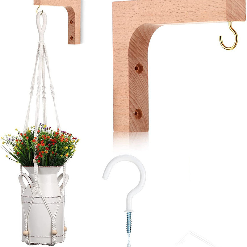 Nordic Natural Wood Wall Plant - Terracotta Pot 评论和价格