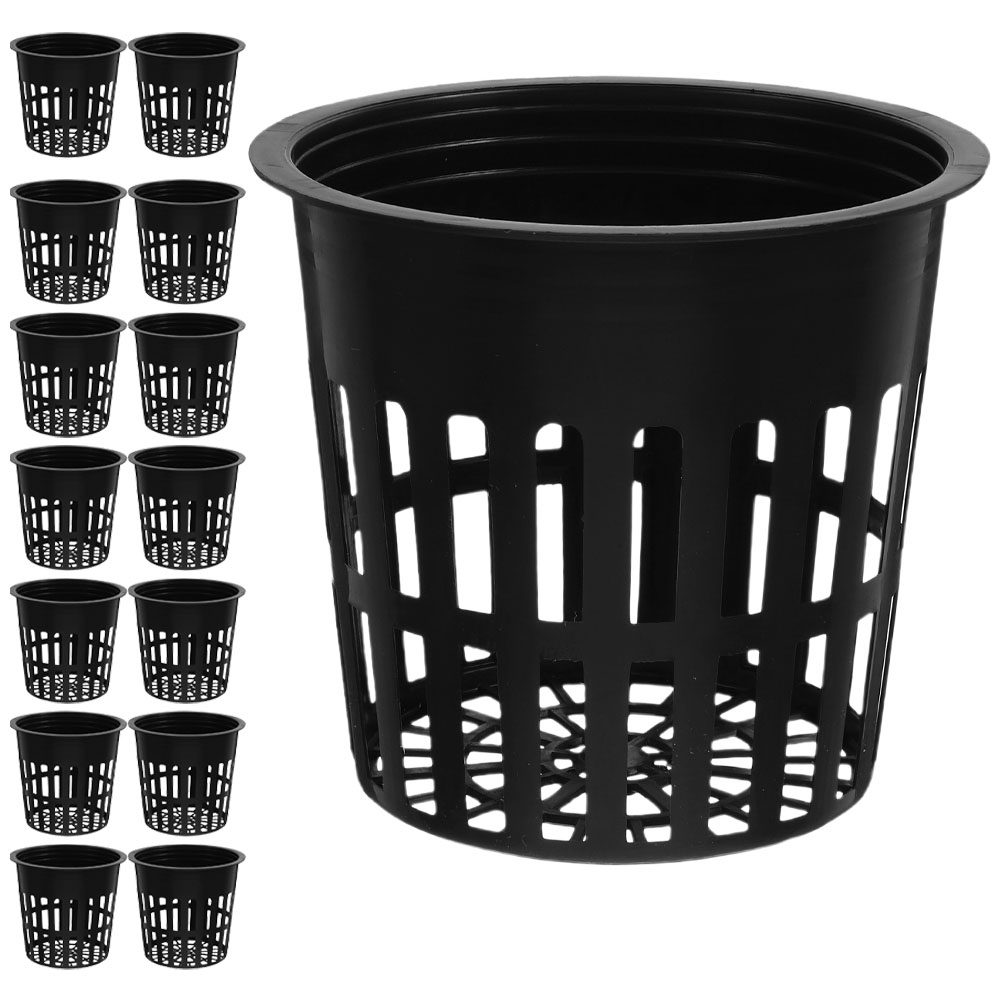 15Pcs Net Pots Hydroponic Bask - Plant Pot 评论和价格