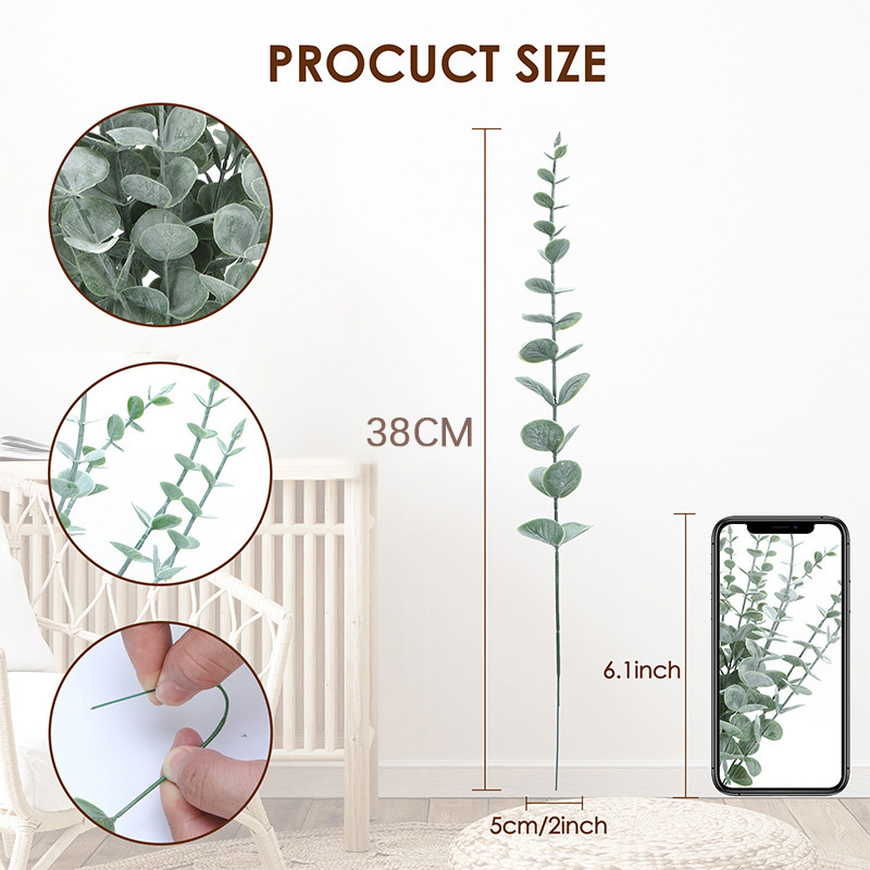 20pcs Artificial Eucalyptus St - Fiddle Leaf Fig 评论和价格