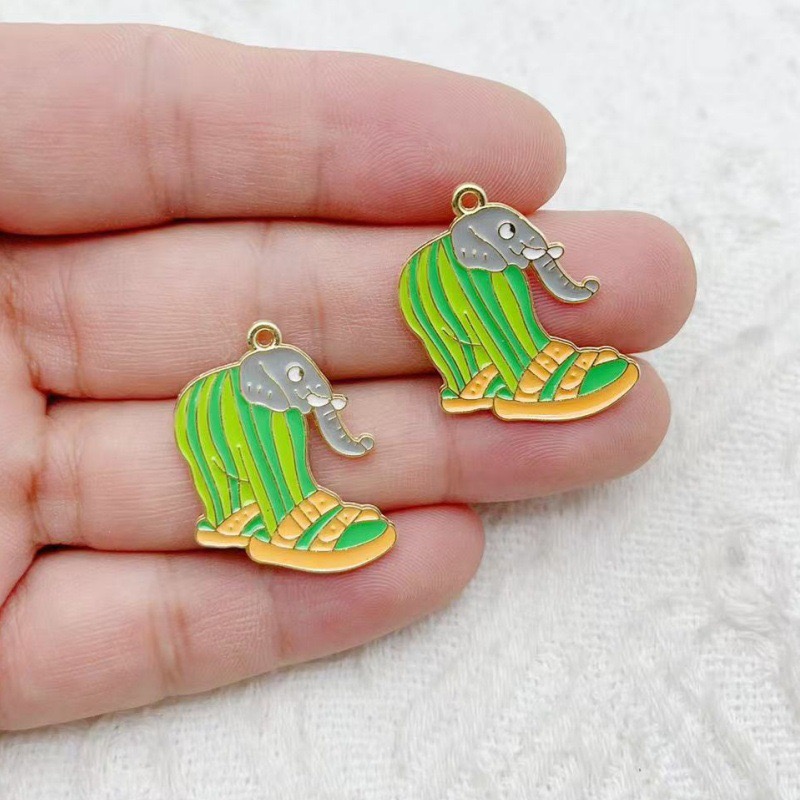 10pcs Creative Alloy Drip Oil  - Monstera 评论和价格