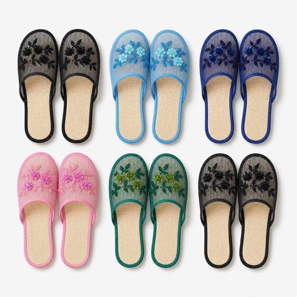 Casual Flower Embroidery Mesh  - Indoor Plants 评论和价格