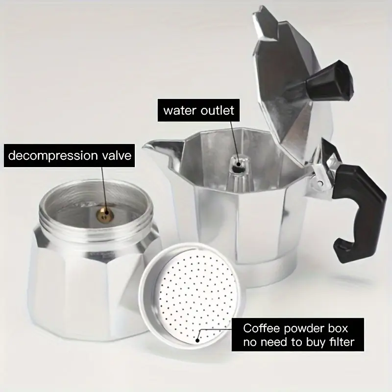 Classic Aluminum Moka Pot 50-3 - Pothos 评论和价格