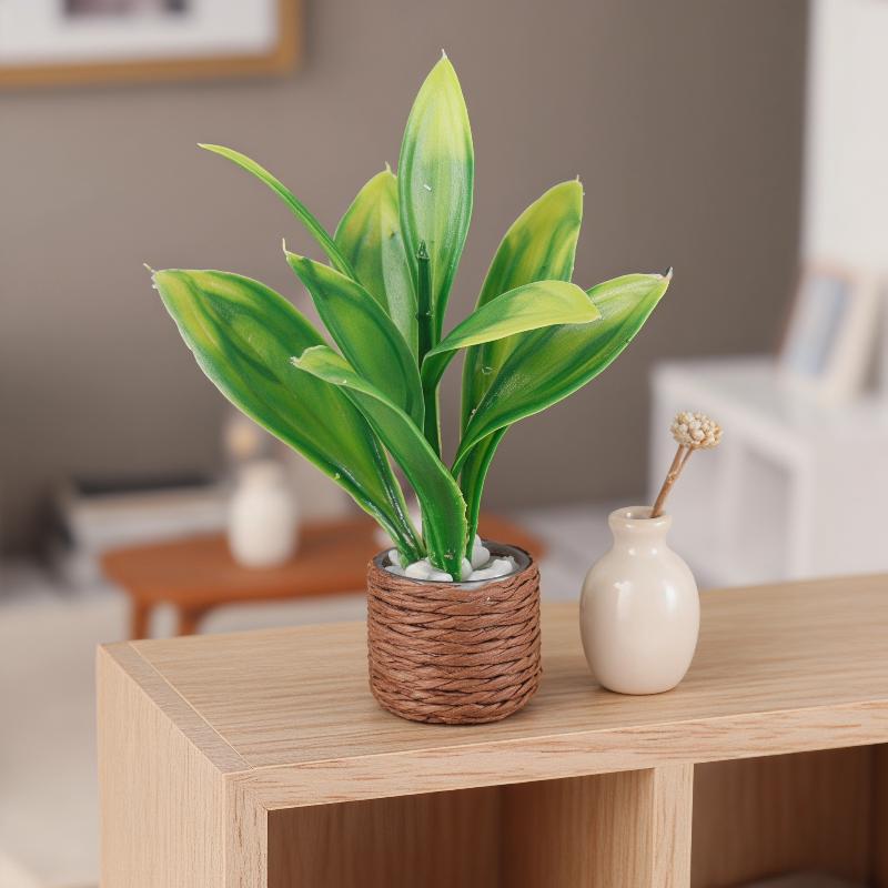 1Pcs Mini Artificial Potted Pl - Plant Pot 评论和价格