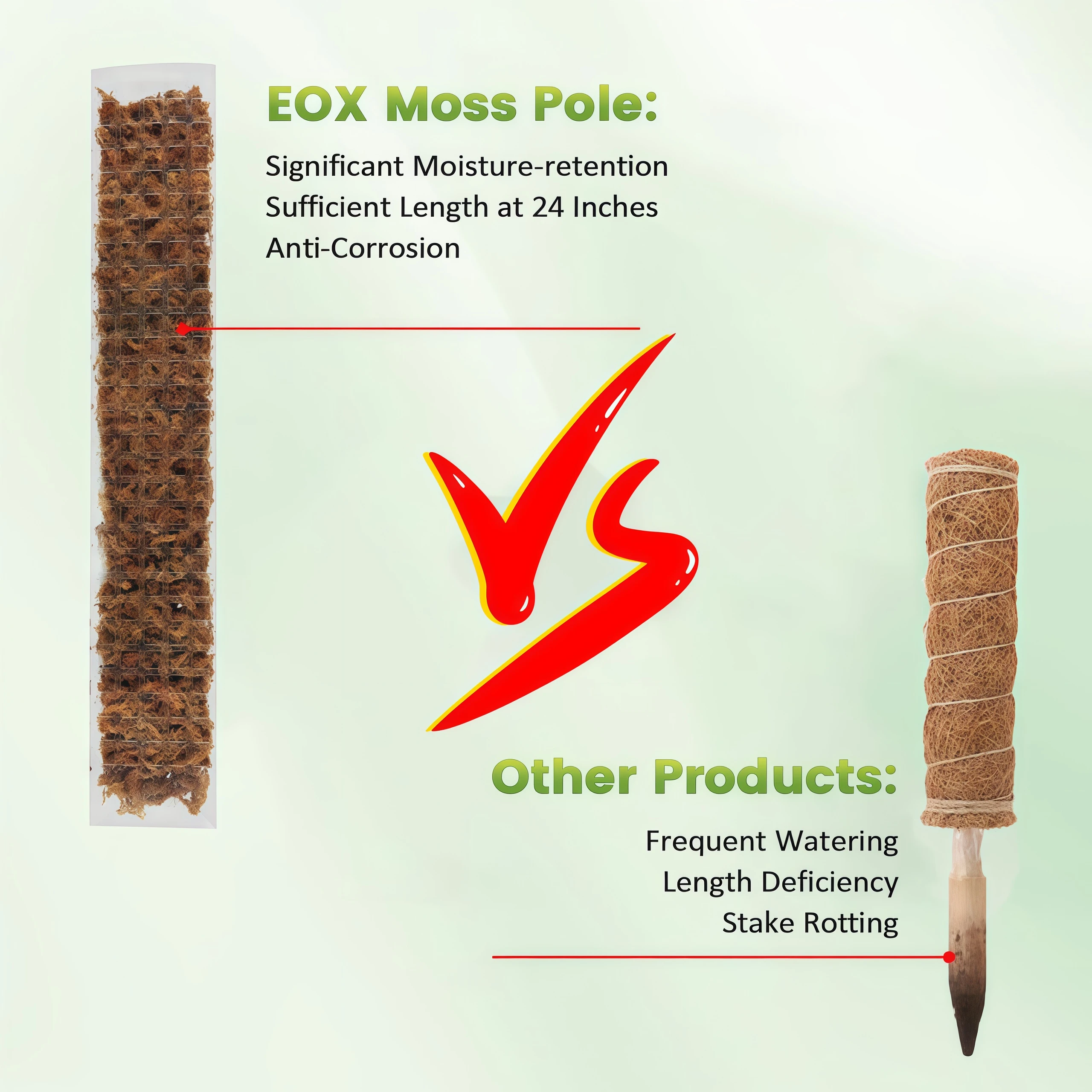 Plastic Moss Pole Plant Stand  - Plant Support Stake 评论和价格