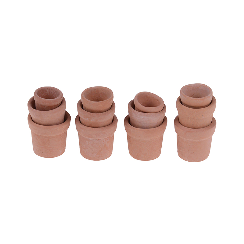 12Pcs Dollhouse 1:12 Mini Clay - Terracotta Pot 评论和价格