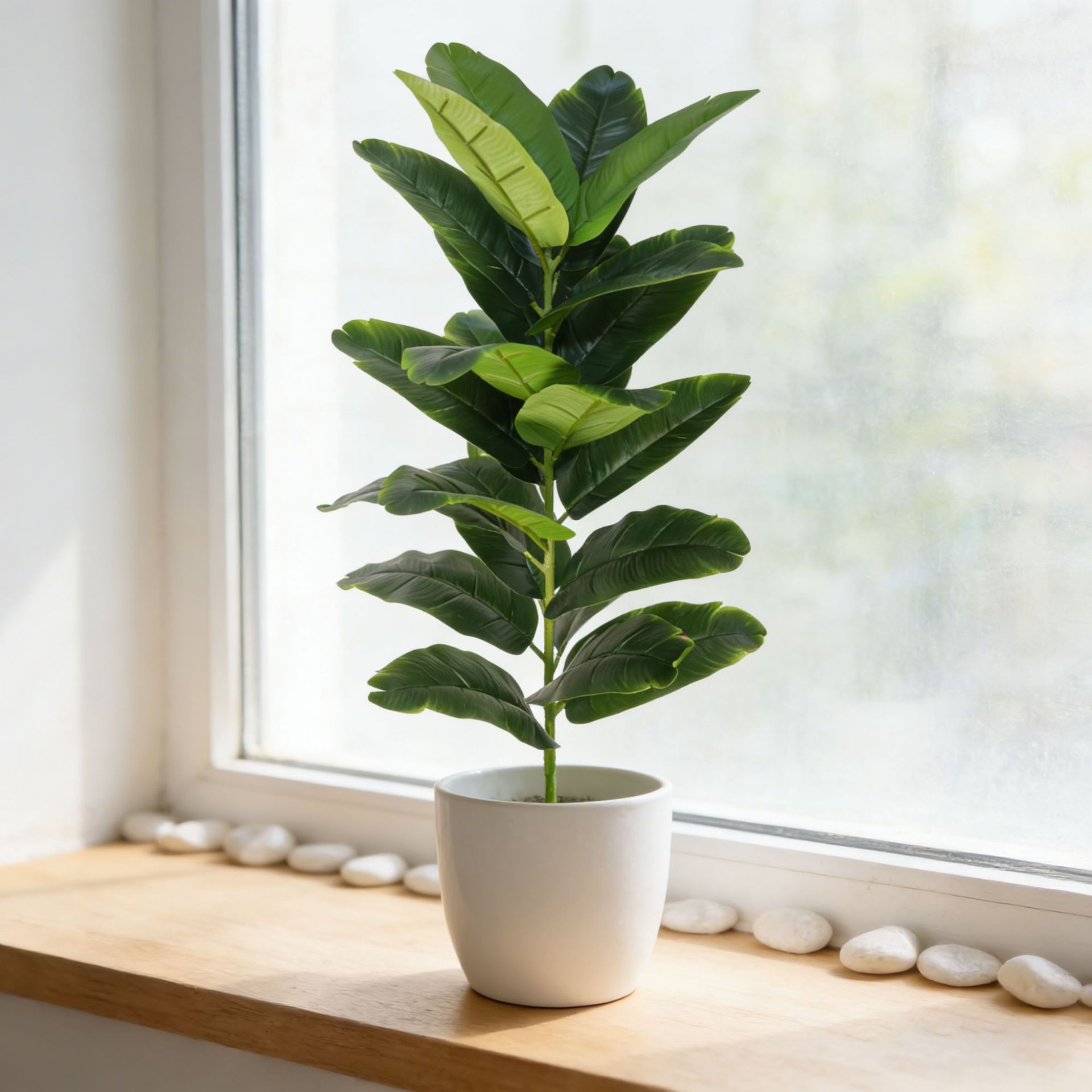 Large Plastic Artificial Fiddl - Fiddle Leaf Fig 评论和价格